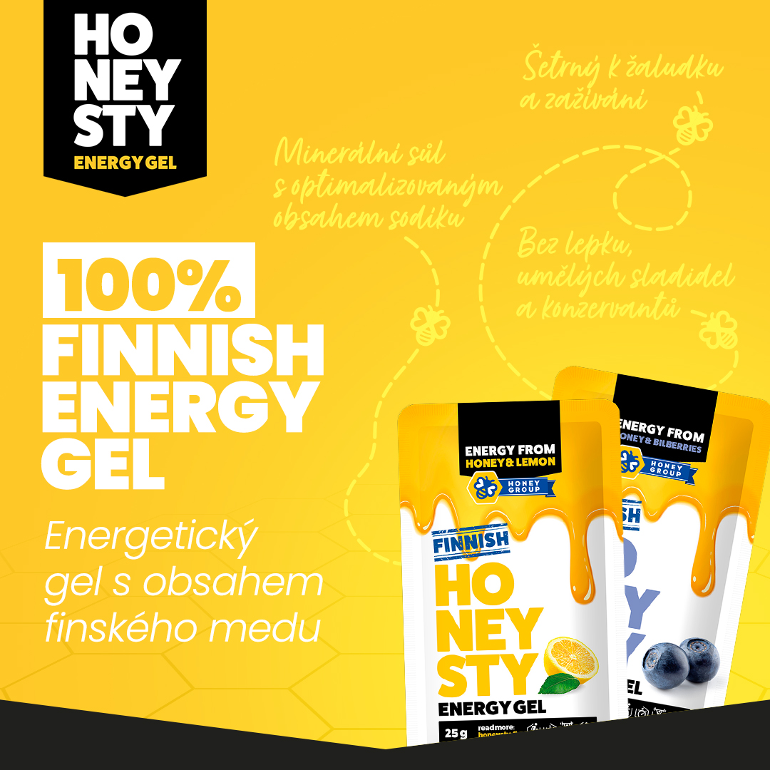 Honeysty - energetický gel s obsahem finského medu